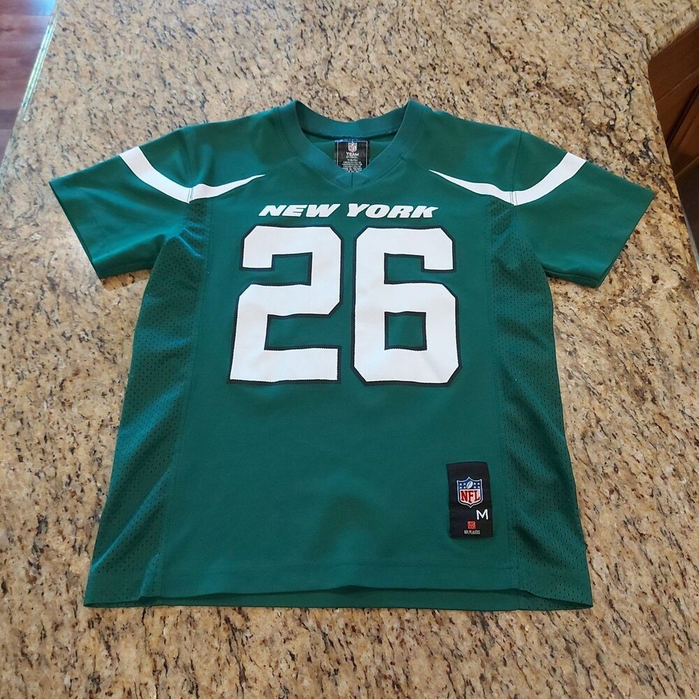 New York Jets Le'Veon Bell #26 Football Jersey Size Youth Medium 10-12 NFL Green